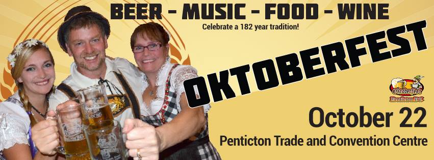 Enjoy craft brewed beer from Cannery Brewing at the Penticton Oktoberfest October 22nd, 2016
