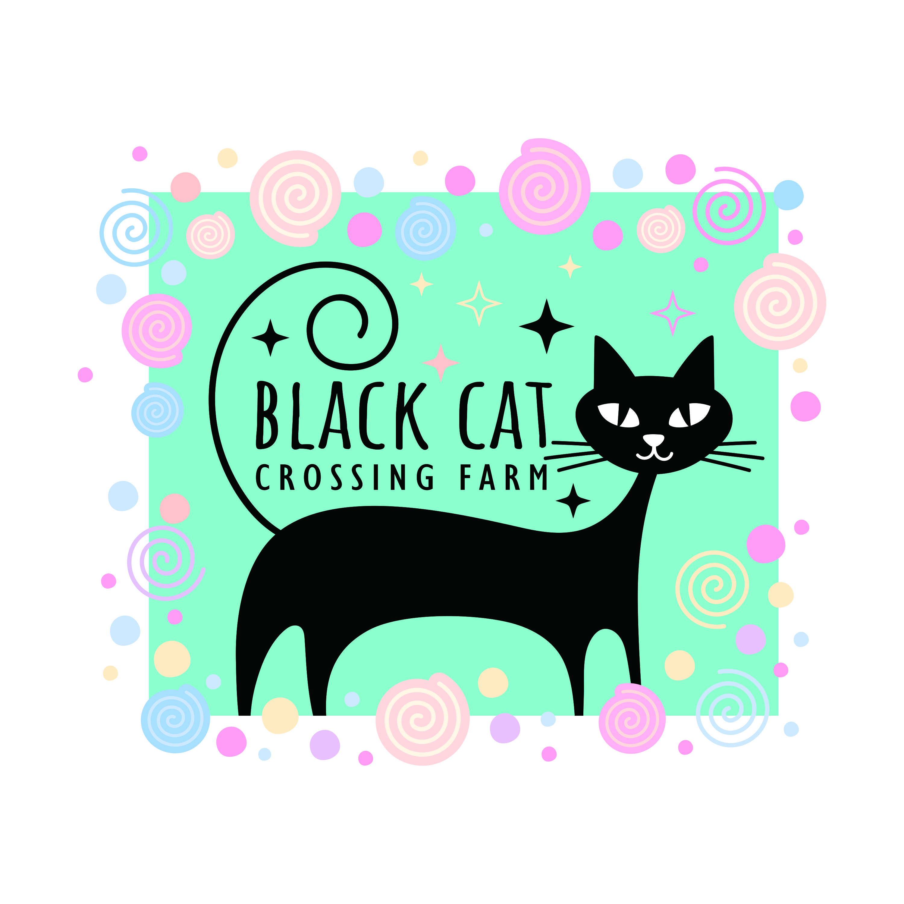 Black Cat Crossing Freeze Dried Candy